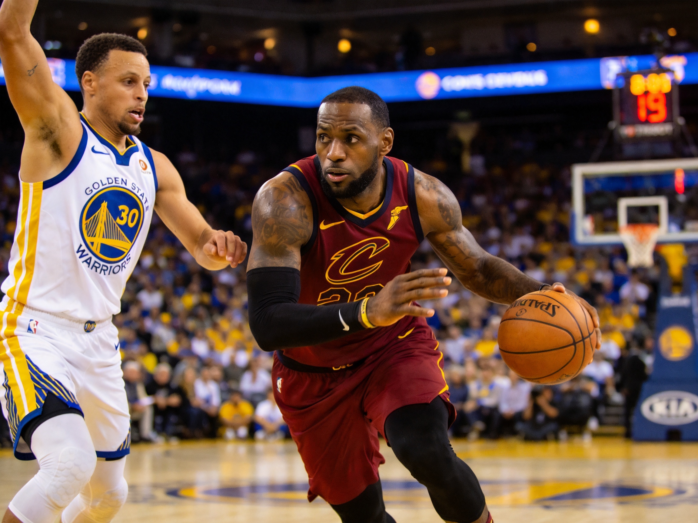 NBA湖人勇士比赛集锦画面